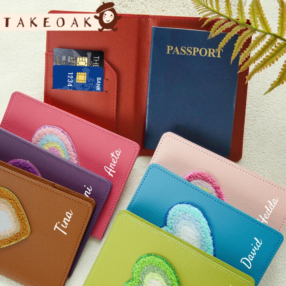 Travel Accessories Hong Kong - Custom Name Plush Heart Rainbow Patch