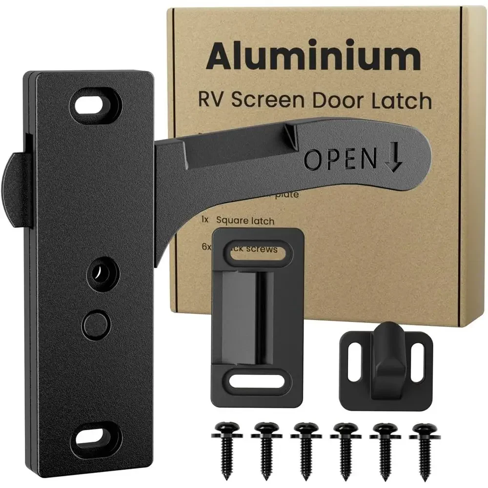 Travel Accessories Us - Safoner Aluminum RV Screen Door Latch