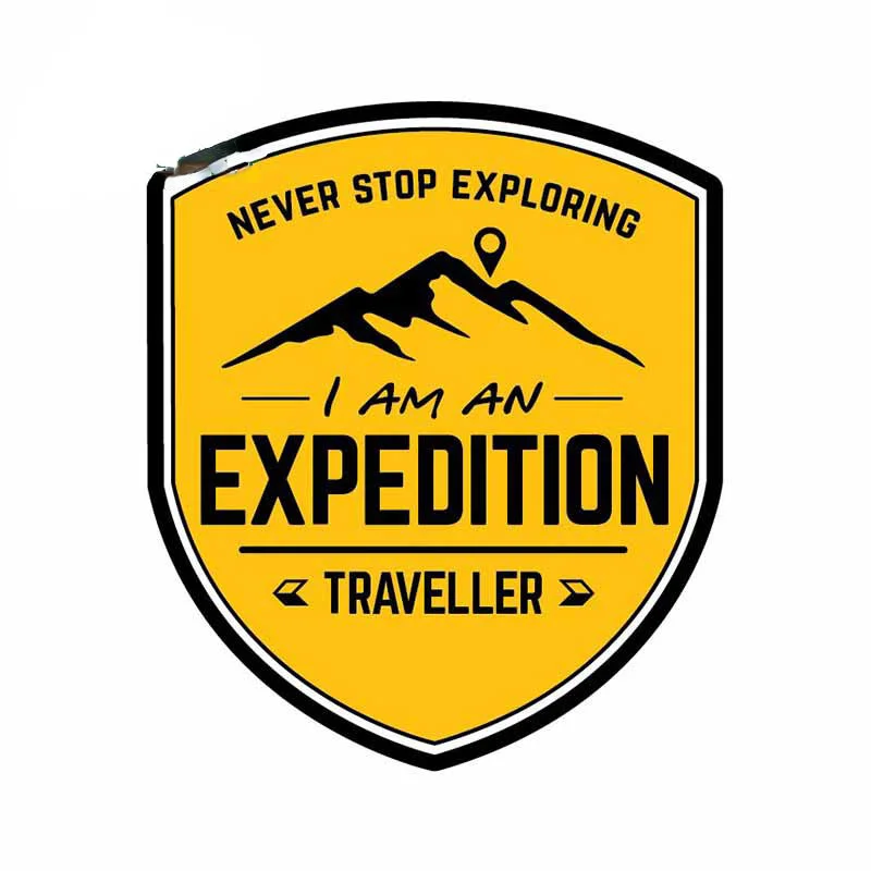 Travel Accessories For Car - 13cm Expedition Travel Car Sticker Never