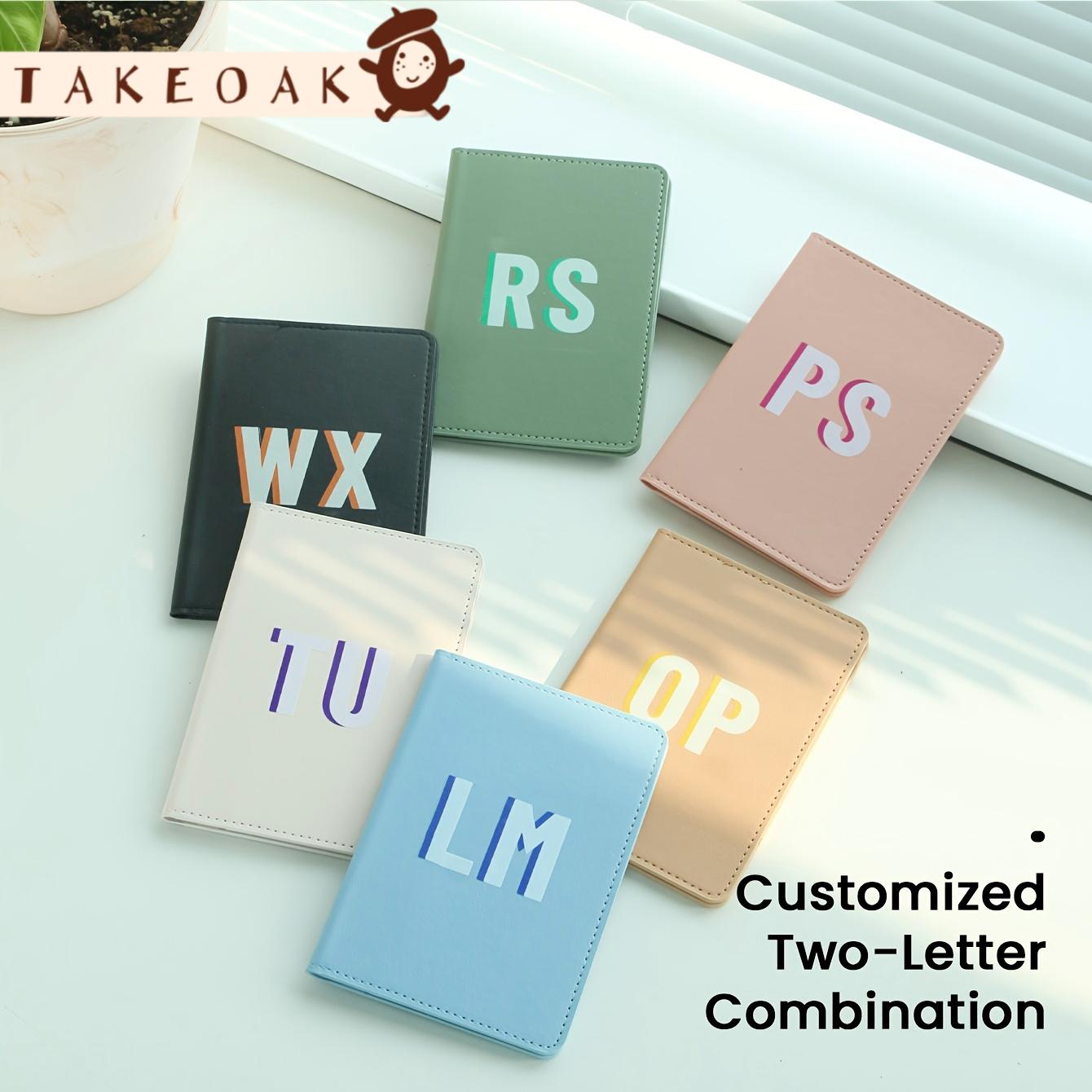 Travel Accessories Hong Kong - Customizable Monogram Passport Holder Personalized Initial