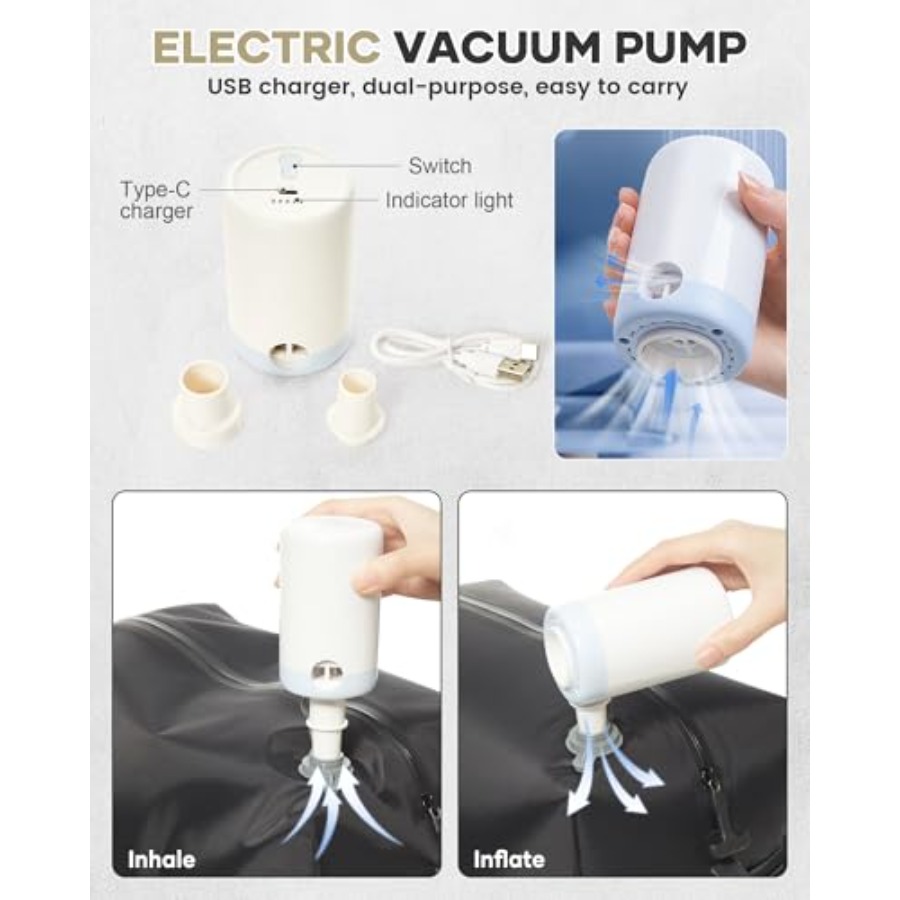 Vacuum Backpack Travel with Pu - đánh giá và giá Compression Bag Vacuum