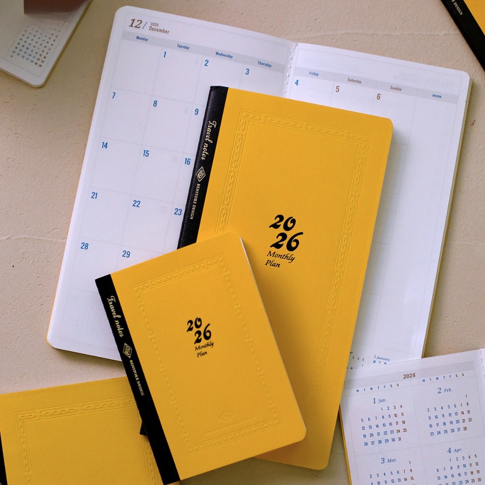 2026 Annual Calendar Plan Sche - đánh giá và giá Travel Notebook Journal