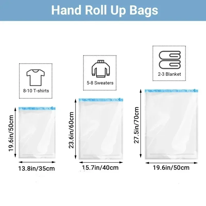 Roll Up Space Saver Travel Sto - đánh giá và giá Compression Bag Vacuum