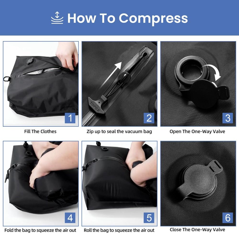 Reusable Vacuum Bags for Trave - đánh giá và giá Compression Bag Vacuum