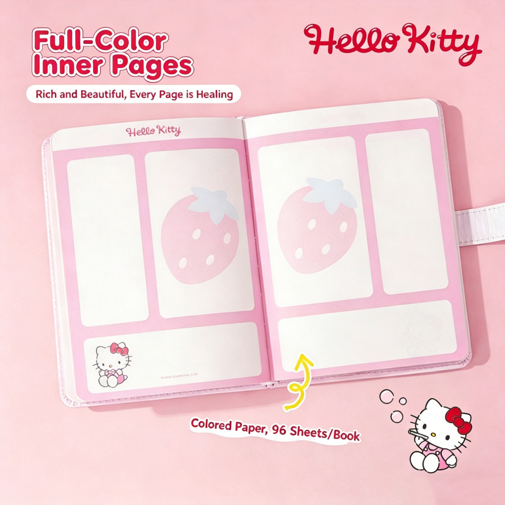 Genuine Sanrio Hello Kitty A5  - đánh giá và giá Travel Notebook Journal