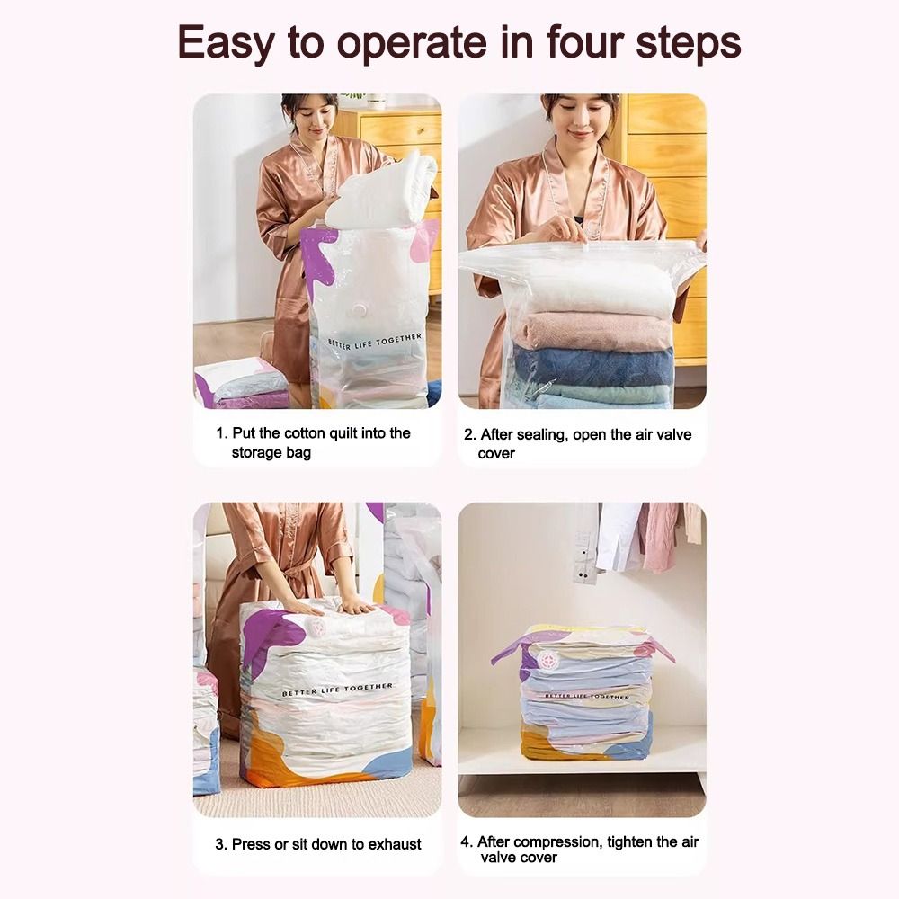 No Pump Vacuum Storage Bags Du - đánh giá và giá Compression Bag Vacuum