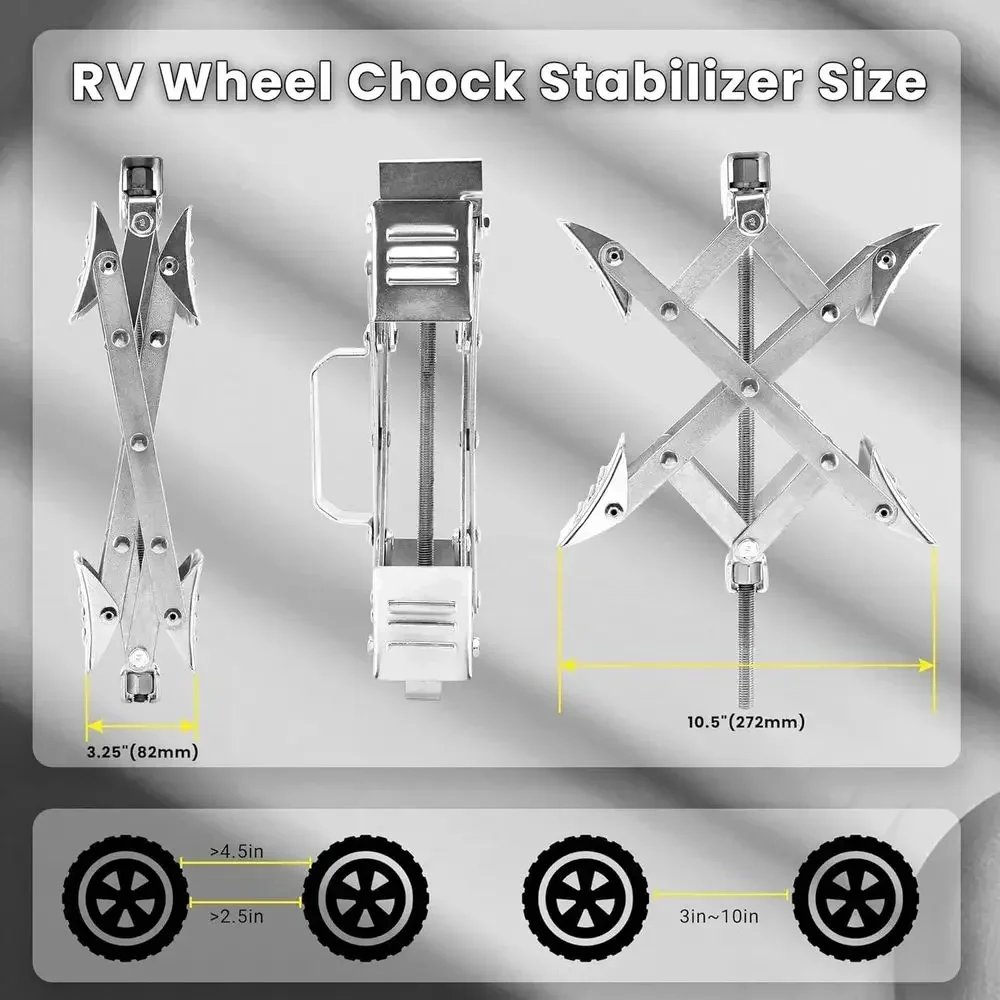 X-Shaped RV Wheel Chock Fit 3. - đánh giá và giá Travel Accessories Us