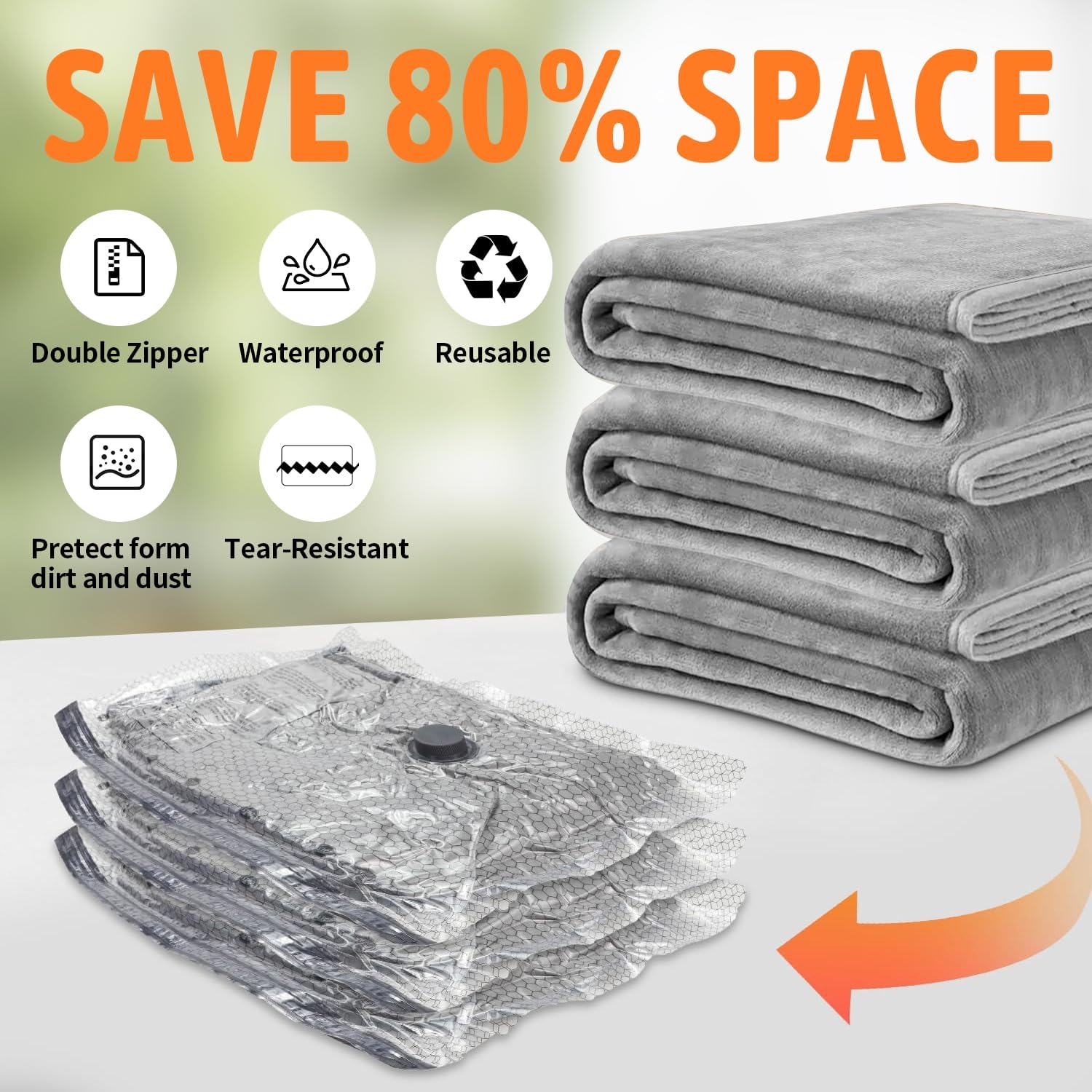 15-Pack Travel Vacuum Storage  - đánh giá và giá Compression Bag Vacuum