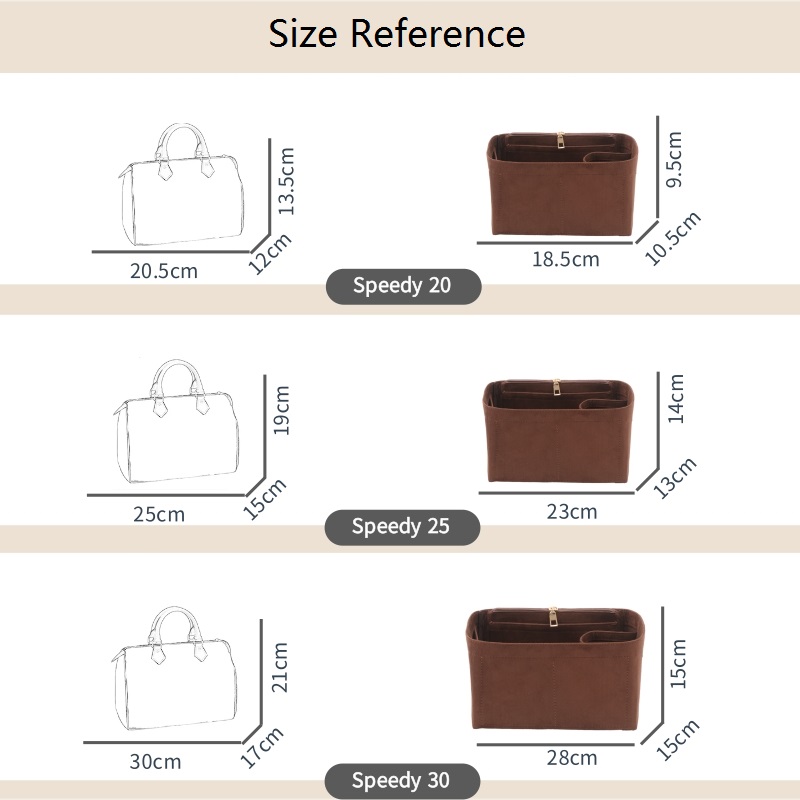 Velvet Insert Bag Organizer Fo - đánh giá và giá Travel Accessories Lv