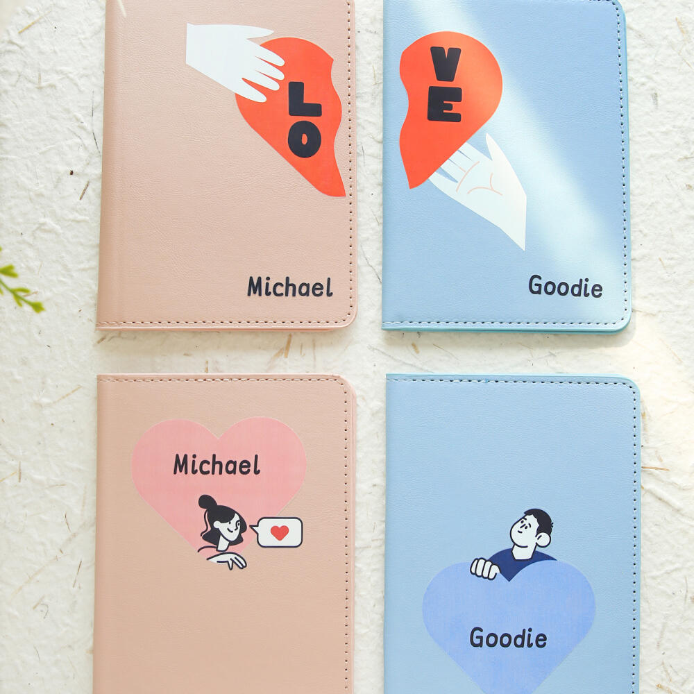 2PCS Custom Name Couple Heart  - đánh giá và giá Travel Accessories Hong Kong